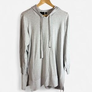 Cyrus Women’s Light Gray Hooded Sweater Size 1X